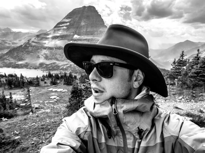 Austin Marvel in the mountains